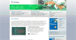 Desktop Screenshot of dieanaesthesiologie.de